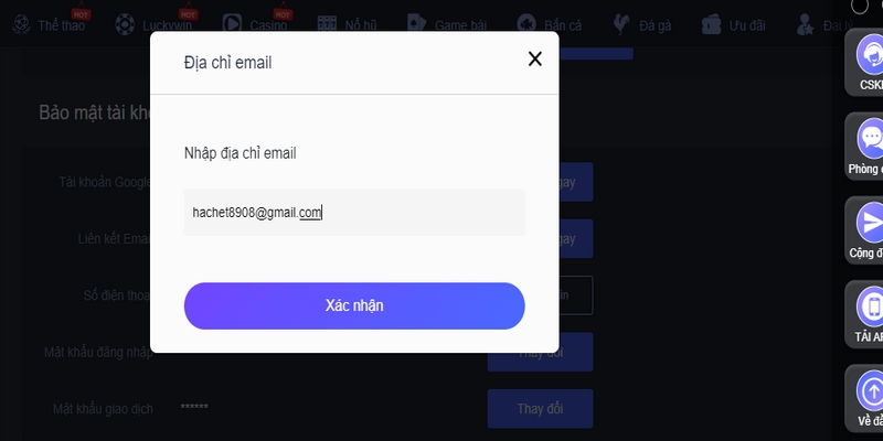 Đăng nhập vào hòm thư của anh em và tìm email từ s666